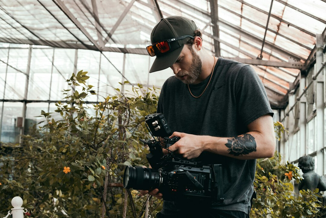 documentary photographer at work