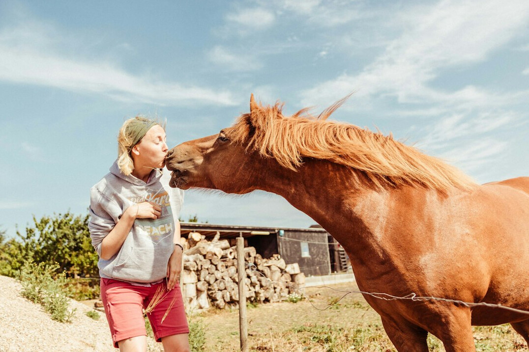 woman on danish farm